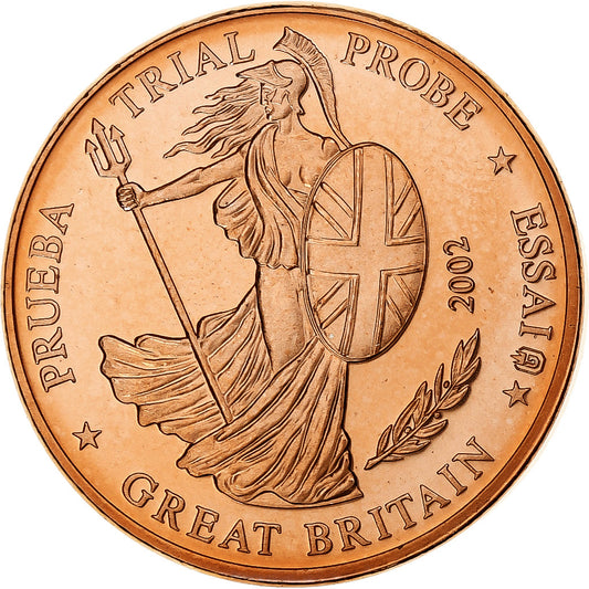 Gran Bretaña, 

2 céntimos de euro, 

Patrones de euro de fantasía