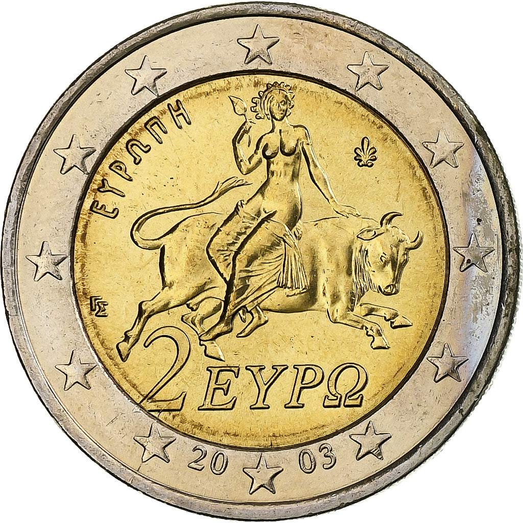 Grecia, 

2 euros, 

2003