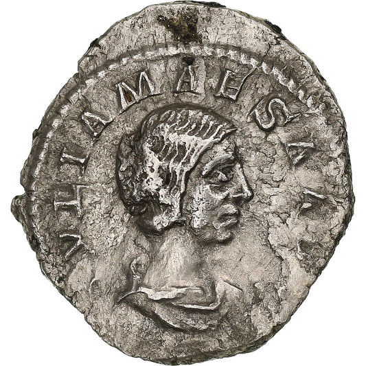 Julia Maesa, 
  
  Denario, 
  
  218-222