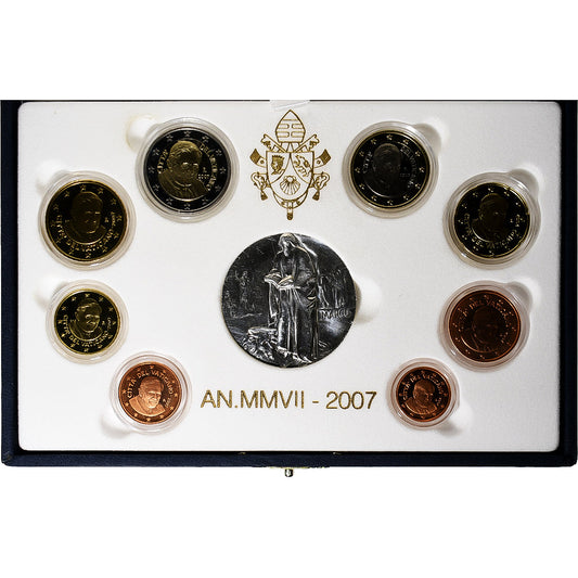 Vaticano,

Benedicto XVI,

Lote 1 c. - 2 euros + Medalla