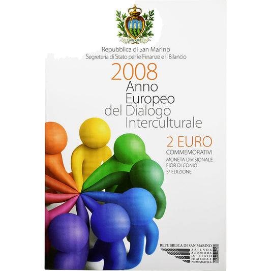 San Marino, 
  
  2 euros, 
  
  Año Europeo del diálogo intercultural