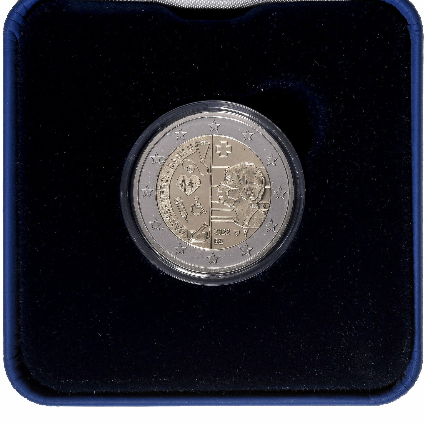Bélgica, 
  
  2 euros, 
  
  COVID-19