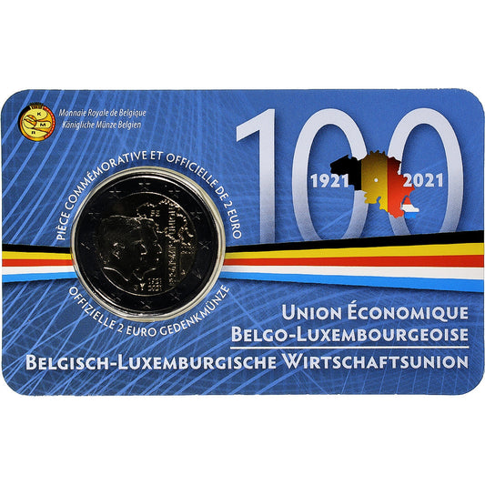 Bélgica, 

2 euros, 

Unión económica belga-luxemburguesa