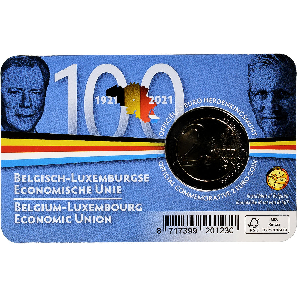 Bélgica, 

2 euros, 

Unión económica belga-luxemburguesa