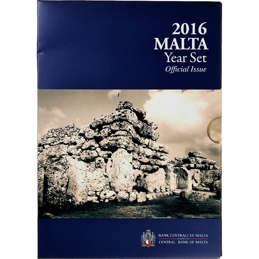 Malta, 
  
  Conjunto 1 ct. - 2 euros + 2€, 
  
  Templos de Ġgantija