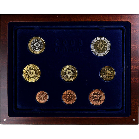 Portugal, 

Lote 1 c. - 2 euros, 

Proof