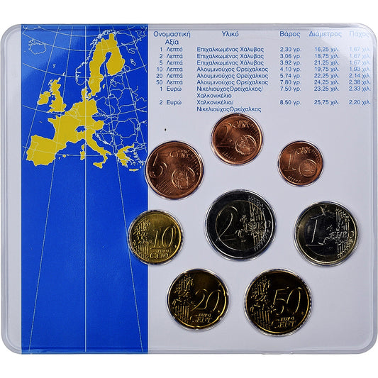 Grecia

Lote de 1 c. - 2 euros

Tarjeta de monedas. FDC
