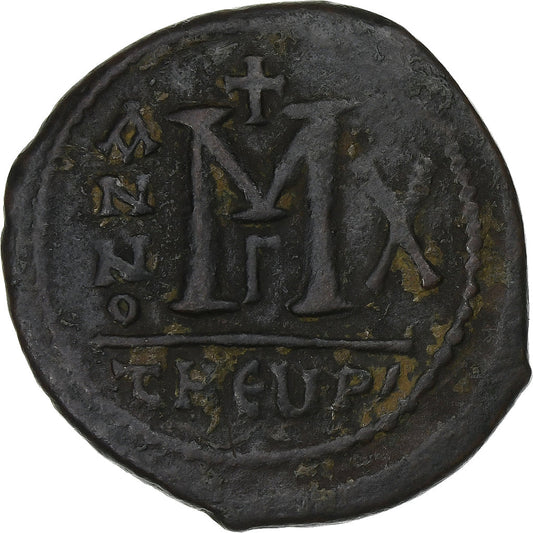 Mauricio Tiberio, 
  
  Follis, 
  
  591-592
