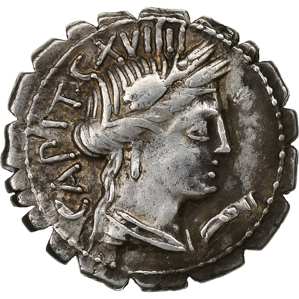 María, 
  
  Denario Serrato, 
  
  81 a.C.