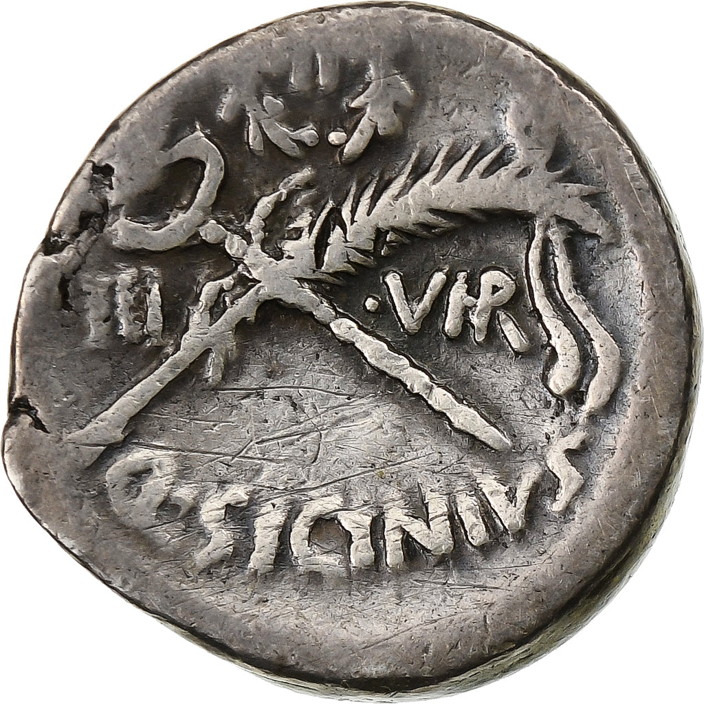 Sicinia, 
  
  Denario, 
  
  49 a.C.