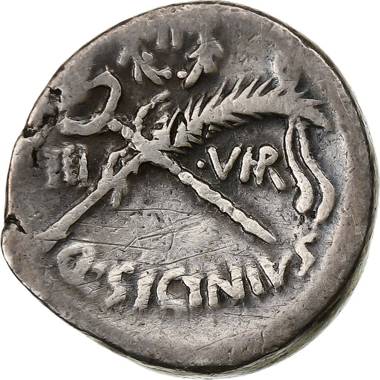 Sicinia, 
  
  Denario, 
  
  49 a.C.