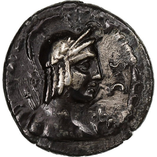 Plaetoria, 
  
  Denario, 
  
  67 a.C.