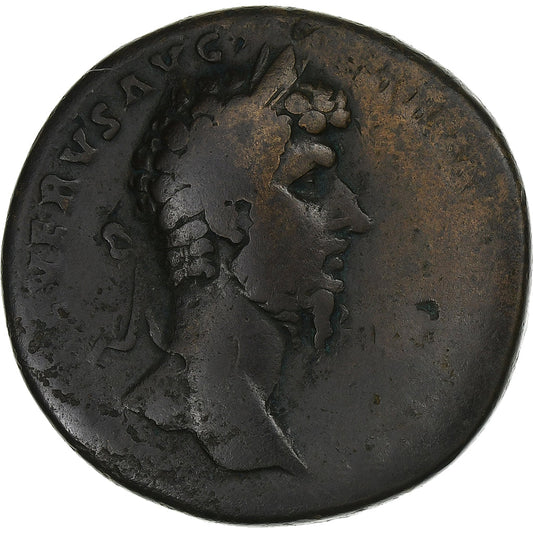 Lucio Vero, 
  
  Sestercio, 
  
  164-165