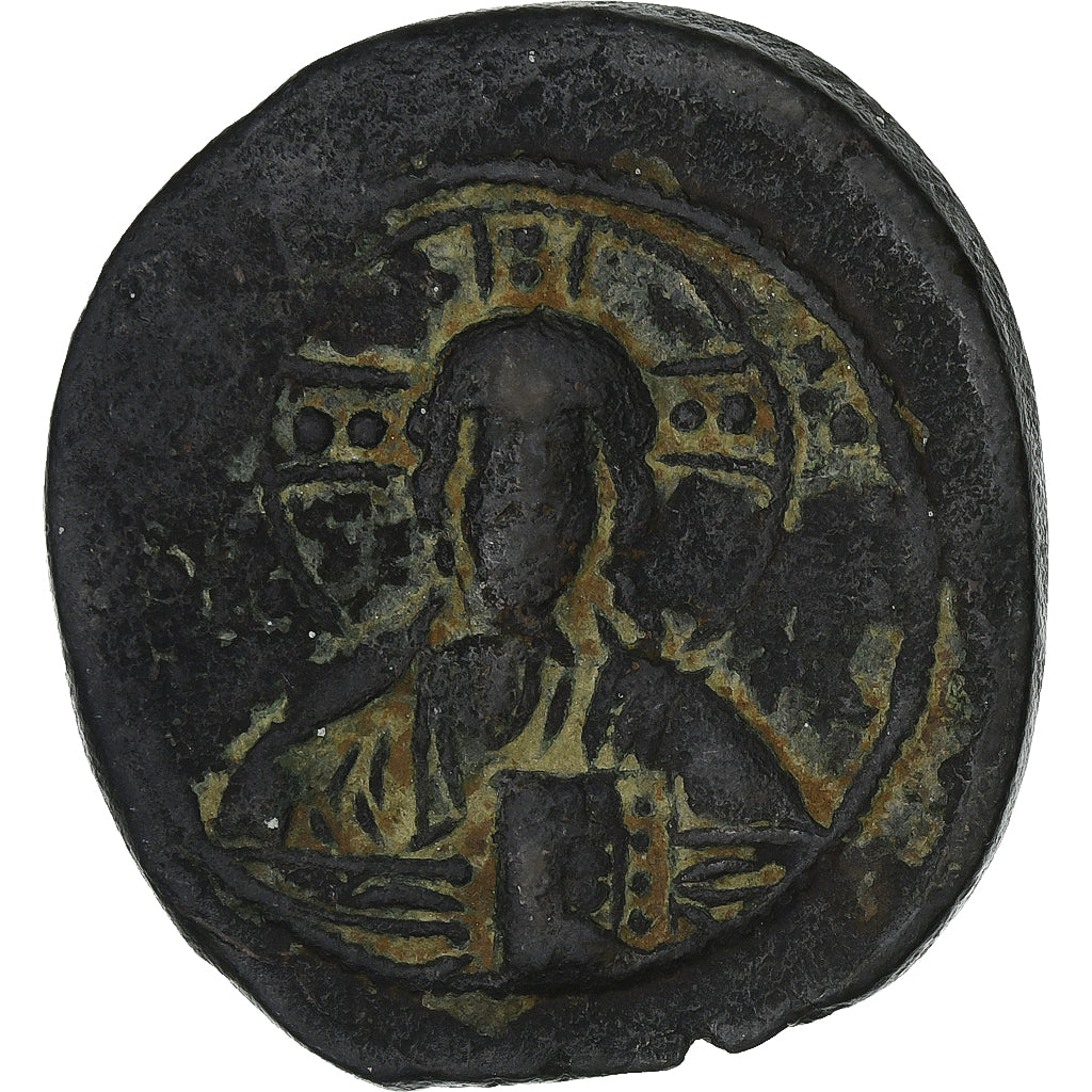 Basilio II y Constantino VIII, 
  
  Follis, 
  
  976-1028