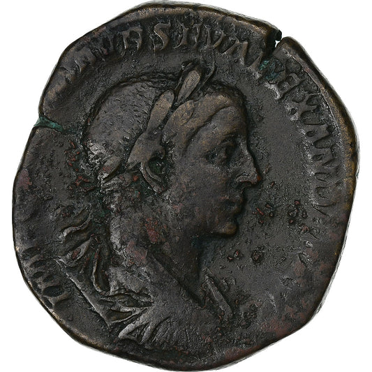 Severo Alejandro, 
  
  Sestercio, 
  
  223