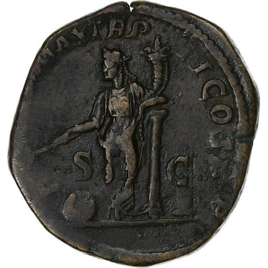 Severo Alejandro, 
  
  Sestercio, 
  
  223