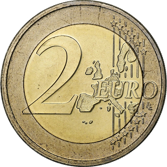 Luxemburgo, 
  
  2 euros, 
  
  Monograma de Enrique I