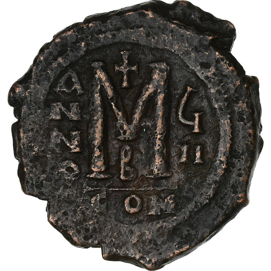 Mauricio Tiberio, 
  
  Follis, 
  
  588-589
