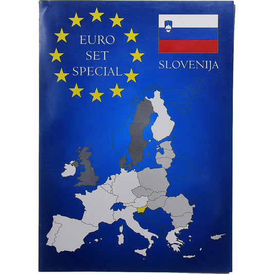 Eslovenia, 

Lote de 1 c. - 2 euros, 

2002