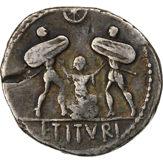 Ticia, 
  
  Denario, 
  
  89 a.C.