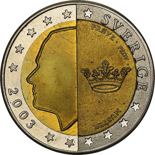 Suecia, 

2 euros, 

Patrones de fantasía del euro