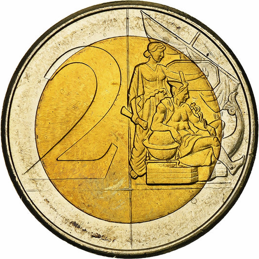 Gibraltar, 

2 euros, 

Patrones de fantasía en euros