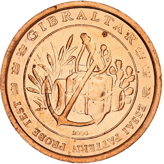 Gibraltar, 

2 céntimos de euro, 

Patrones de euro de fantasía