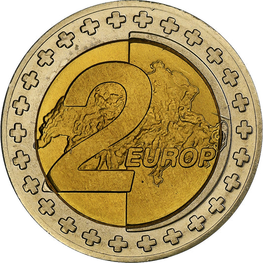 Suiza, 

2 euros, 

Patrones de fantasía del euro