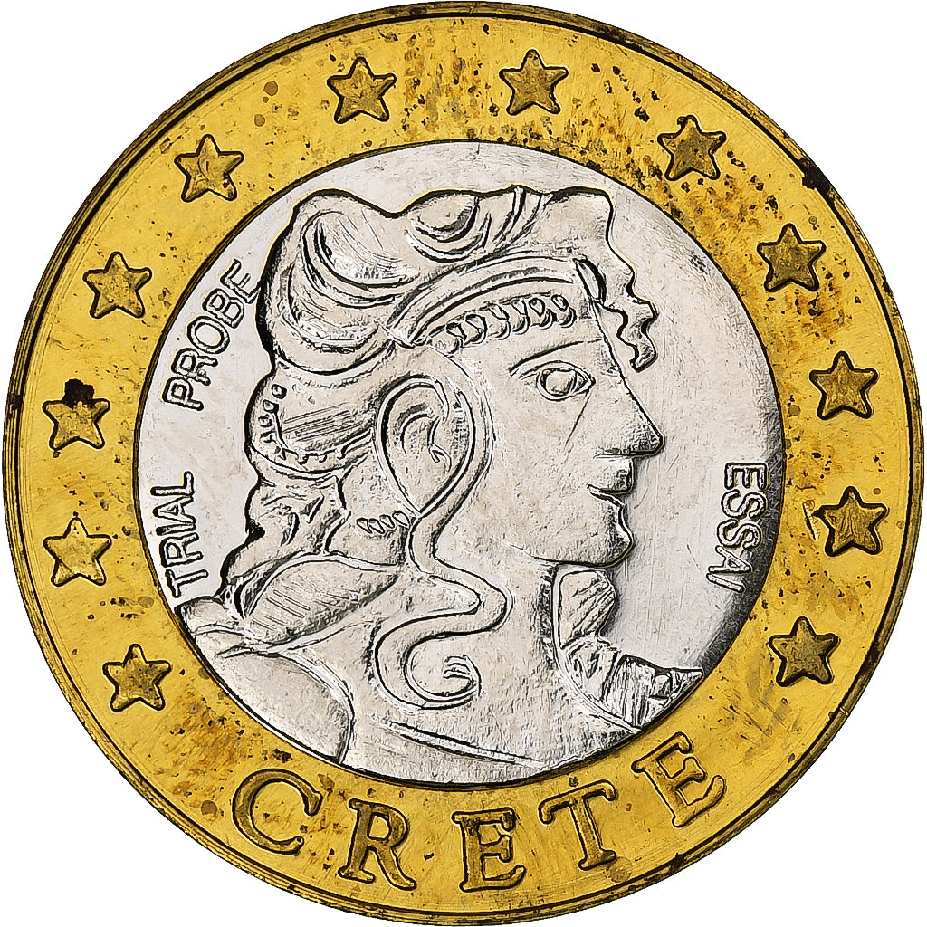 Creta, 

2 euros, 

Patrones de fantasía en euros