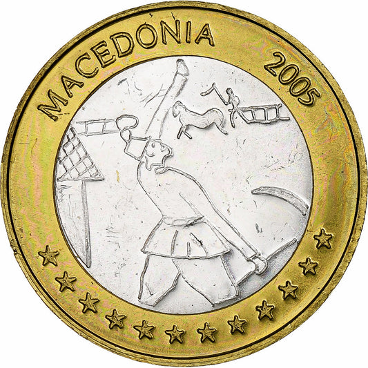 Macedonia,

2 euros,

Patrones de fantasía del euro