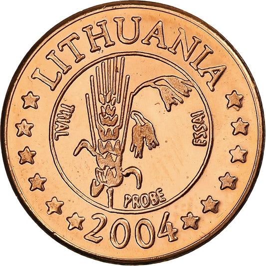 Lituania, 

2 céntimos de euro, 

Patrones de euro de fantasía