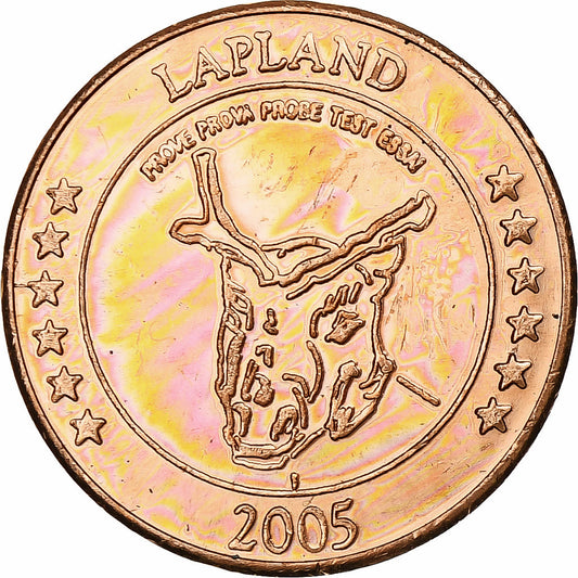 Finlandia, Laponia, 

2 céntimos de euro