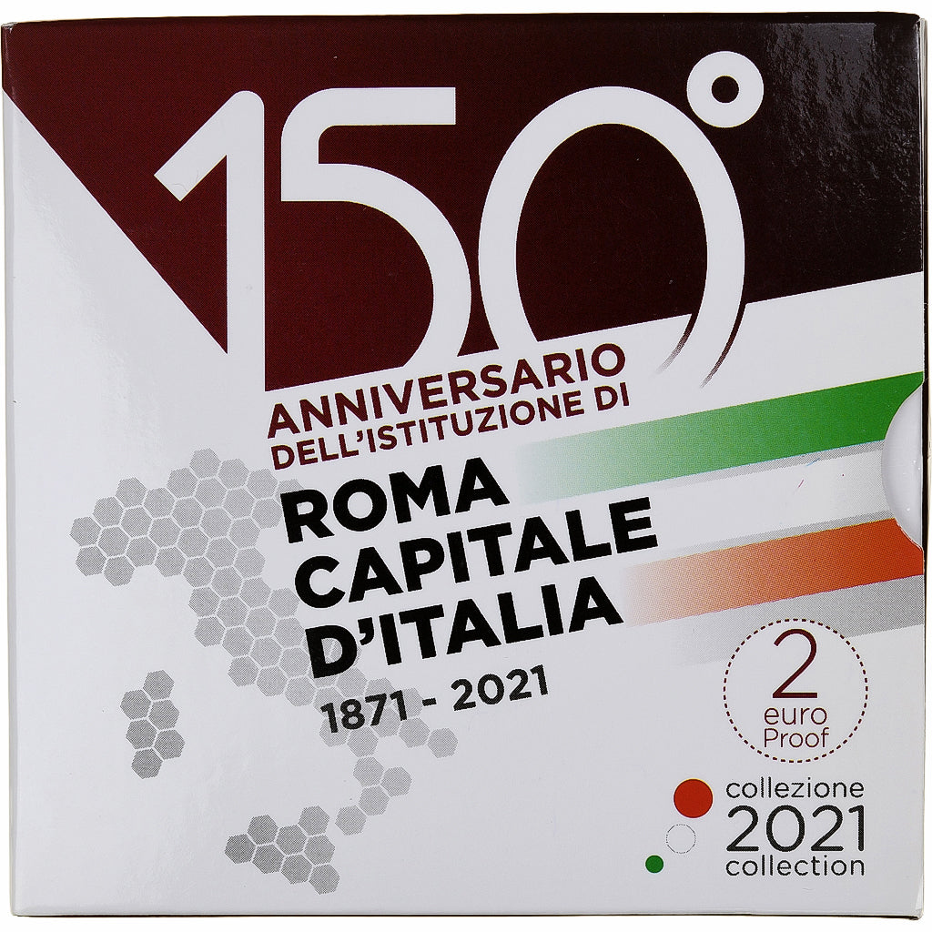 Italia, 

2 euros, 

Roma, capital de Italia