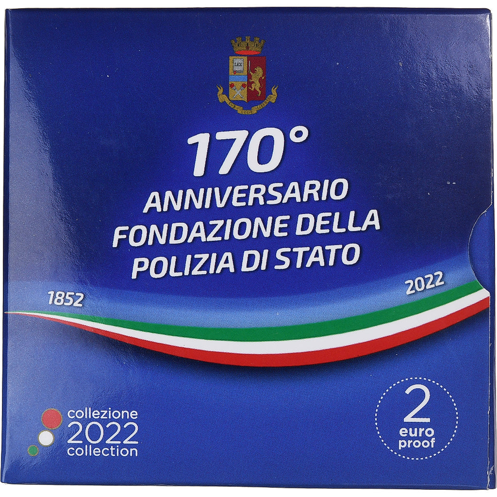 Italia, 
  
  2 euros, 
  
  Policia de estado