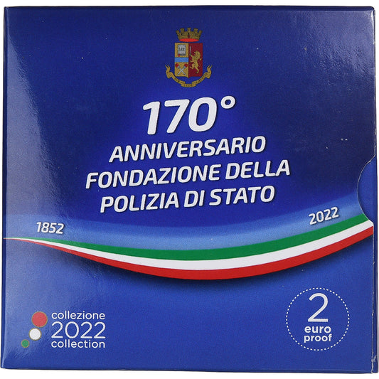Italia, 
  
  2 euros, 
  
  Policia de estado