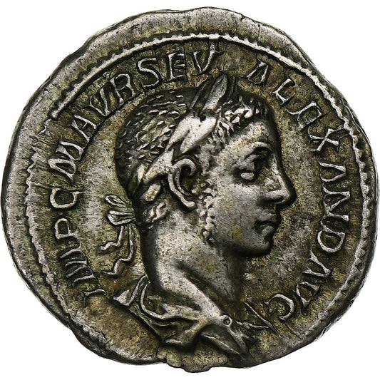 Severo Alejandro, 
  
  Denario, 
  
  255
