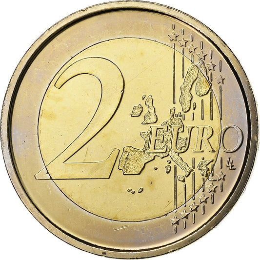 España, 

2 euros, 

BU
