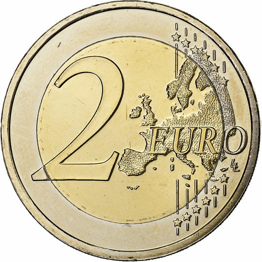 Países Bajos, 
  
  2 euros, 
  
  Tratado de Roma