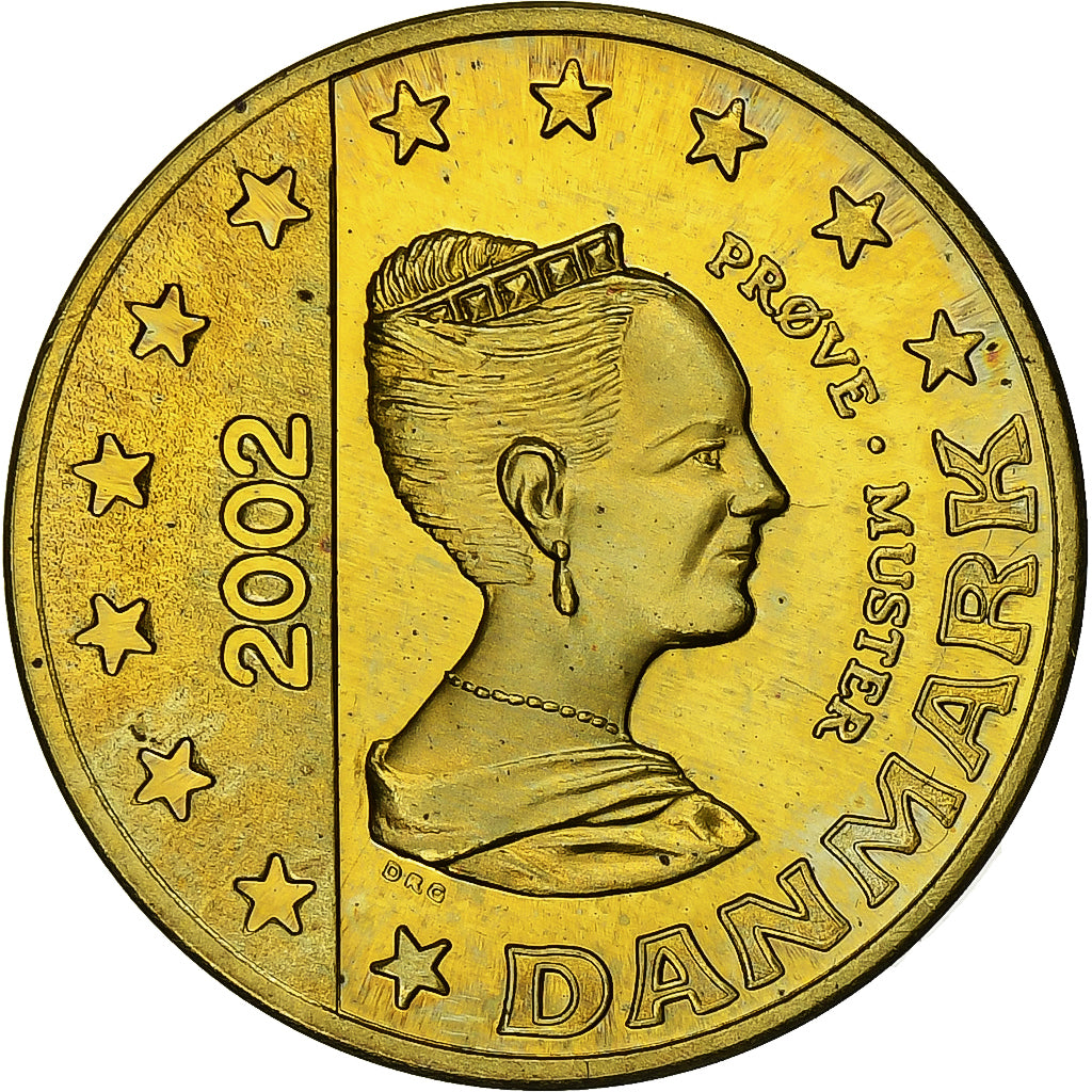 Dinamarca, 
  
  Margarita II, 
  
  50 céntimos de euro