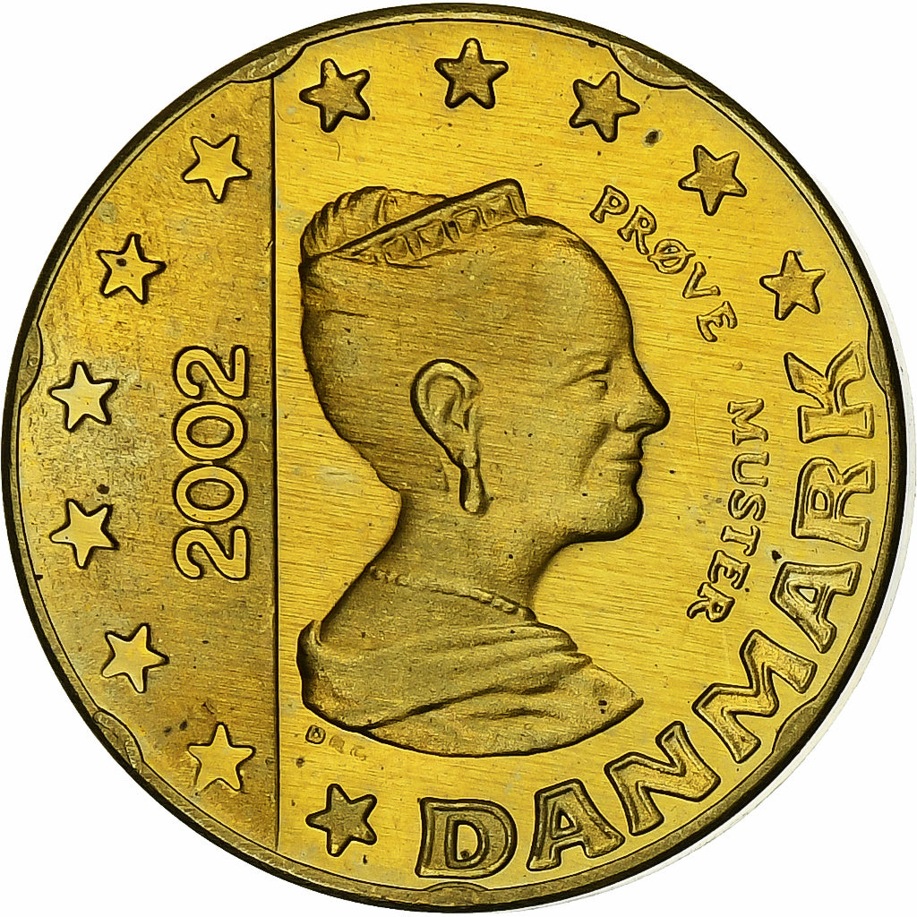 Dinamarca, 
  
  Margarita II, 
  
  20 céntimos de euro