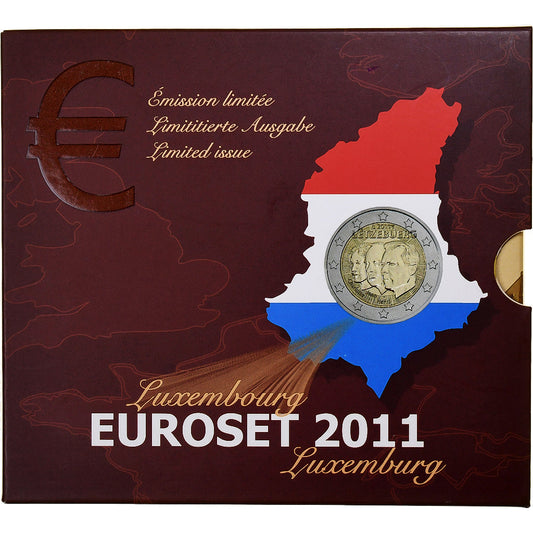 Luxemburgo, 
  
  1 céntimo a 2 euros, 
  
  BU