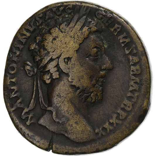 Marco Aurelio, 
  
  Sestercio, 
  
  175-176