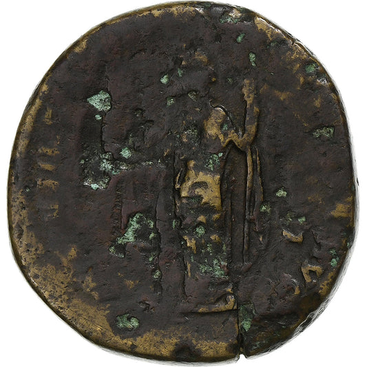 Marco Aurelio, 
  
  Sestercio, 
  
  175-176