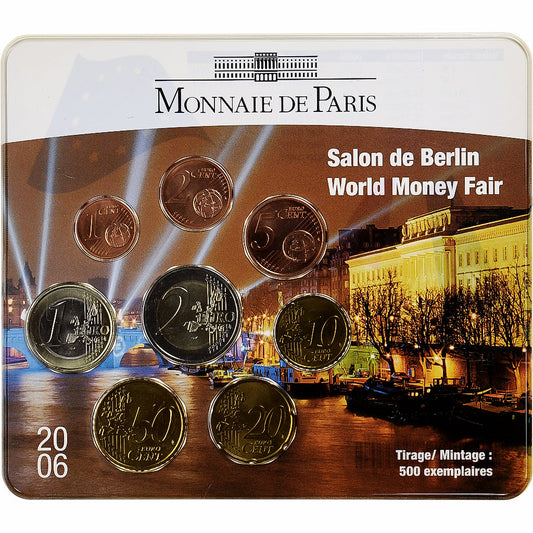 Francia, 
  
  1 céntimo a 2 euros, 
  
  Salón de Berlín Feria Mundial del Dinero