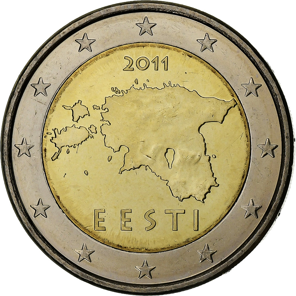 Estonia, 
  
  2 euros, 
  
  BU