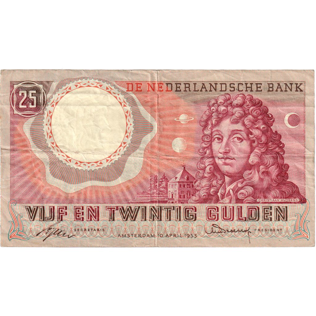 billete de banco, 
  
  Países Bajos, 
  
  25 florines