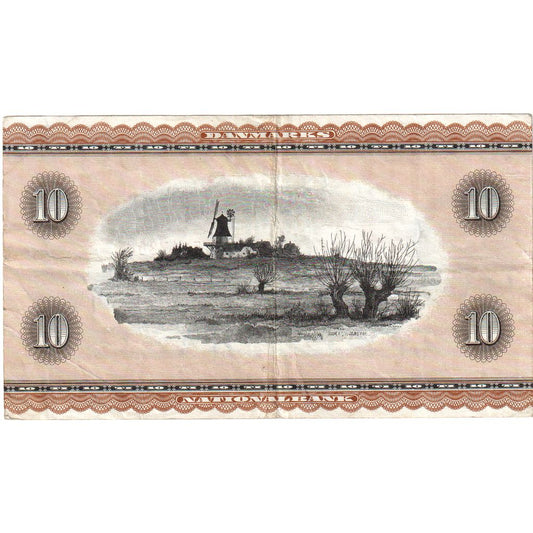 Dinamarca, 
  
  10 coronas, 
  
  1936-04-07