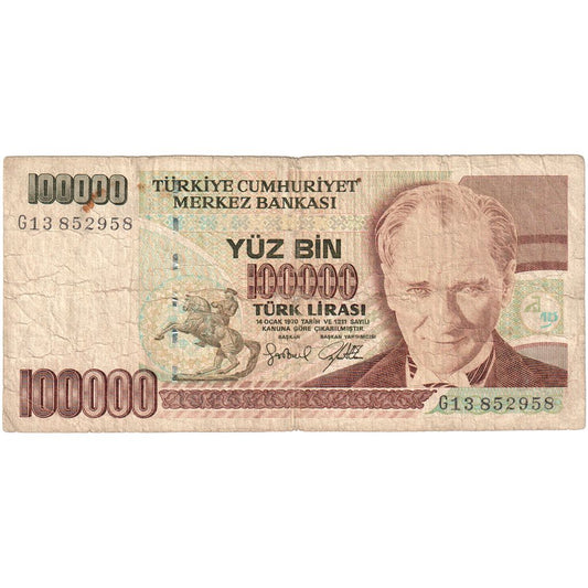 Turquía, 

100.000 liras