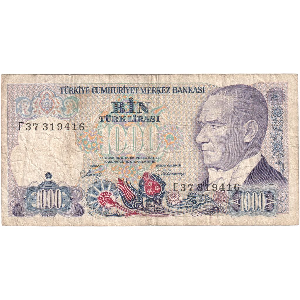 Turquía, 

1000 liras, 

MBF (20-25)