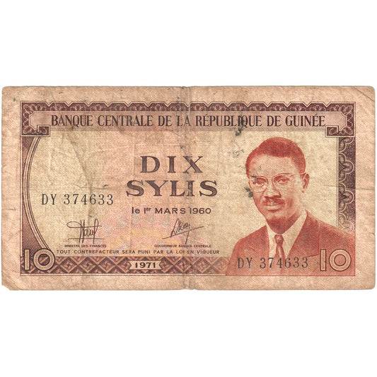 Guinea,

10 Sylis,

1960-03-01